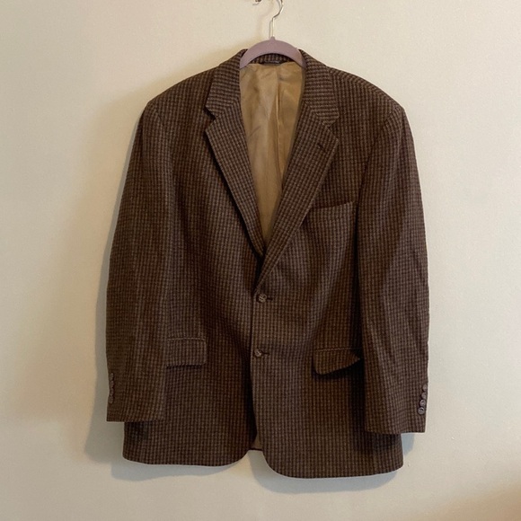 Vintage Bill Blass Camel Hair Tweed Blazer brown - Picture 1 of 7